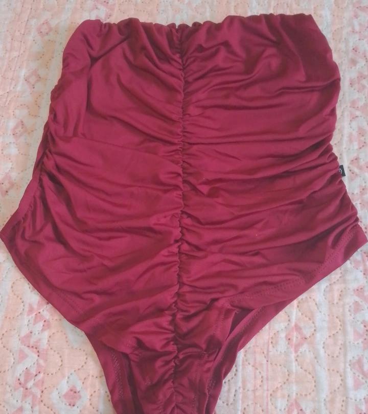 Body com Franzido Cor Bordô/Vinho
